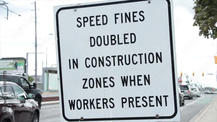 Fines in construction zones are doubled