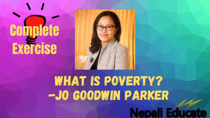 What is poverty jo goodwin parker