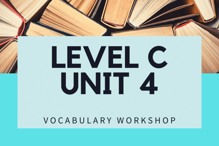 Vocab workshop level c unit 6