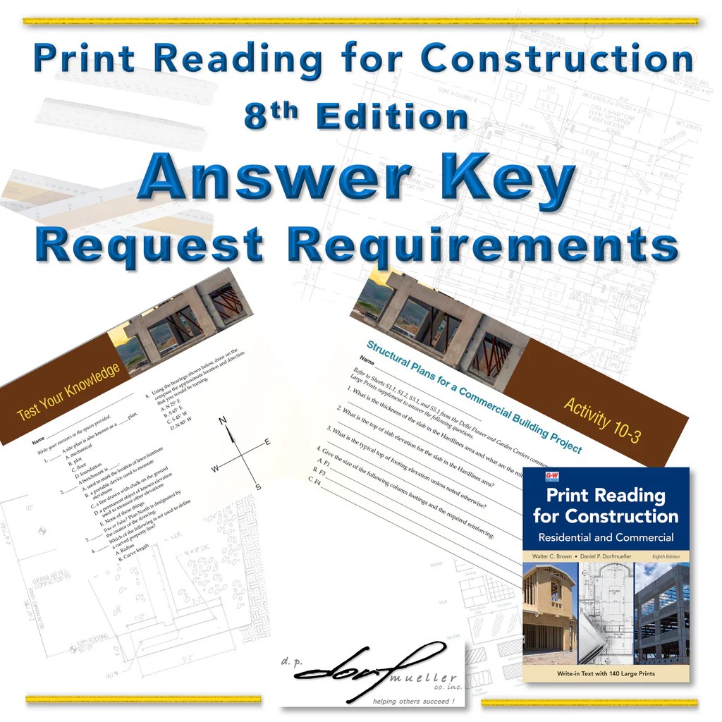 Print reading for industry answer key