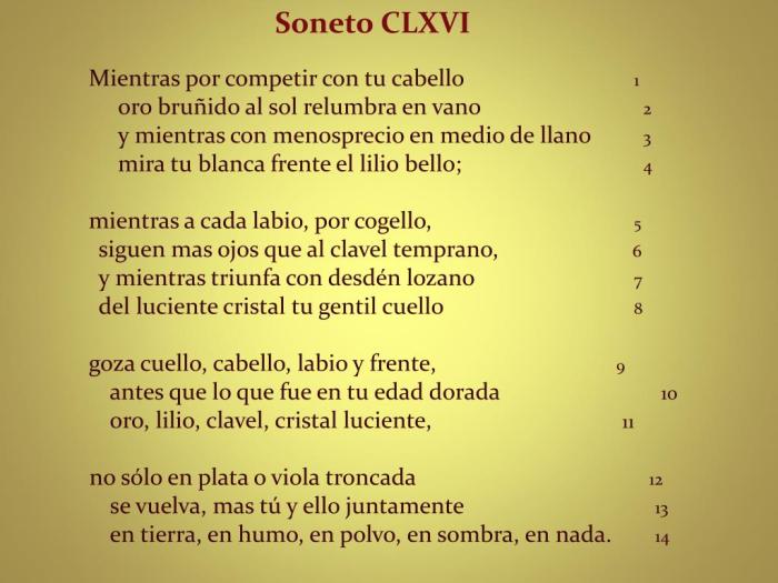 Luis de gongora soneto clxvi