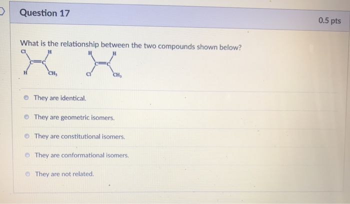 Relationship following compounds between isomers enantiomers constitutional diastereomers part question identical